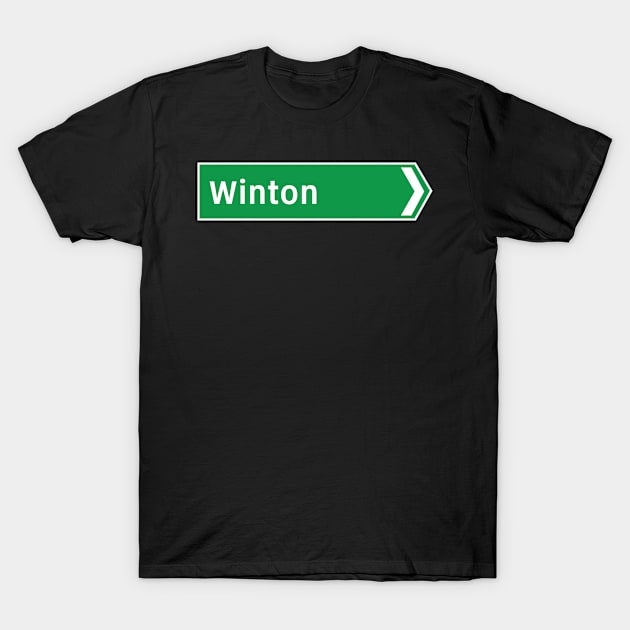 New Zealand Road Signage - Winton (Southland/Otago) T-Shirt by 4amStudio